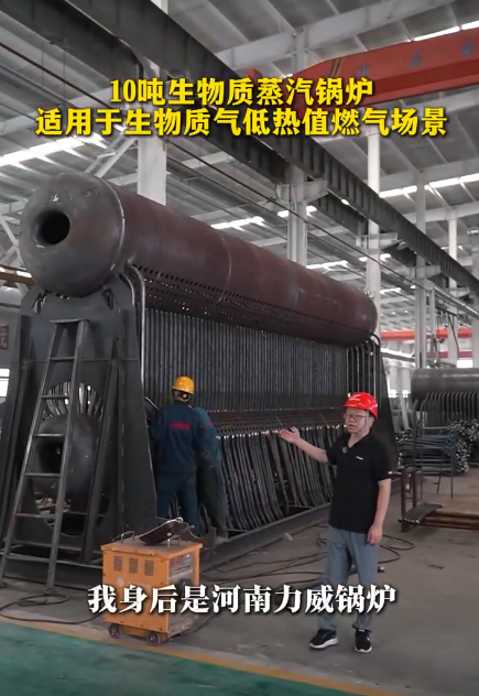 力威10噸生物質蒸汽鍋爐 適用于生物質氣低熱值燃氣場景