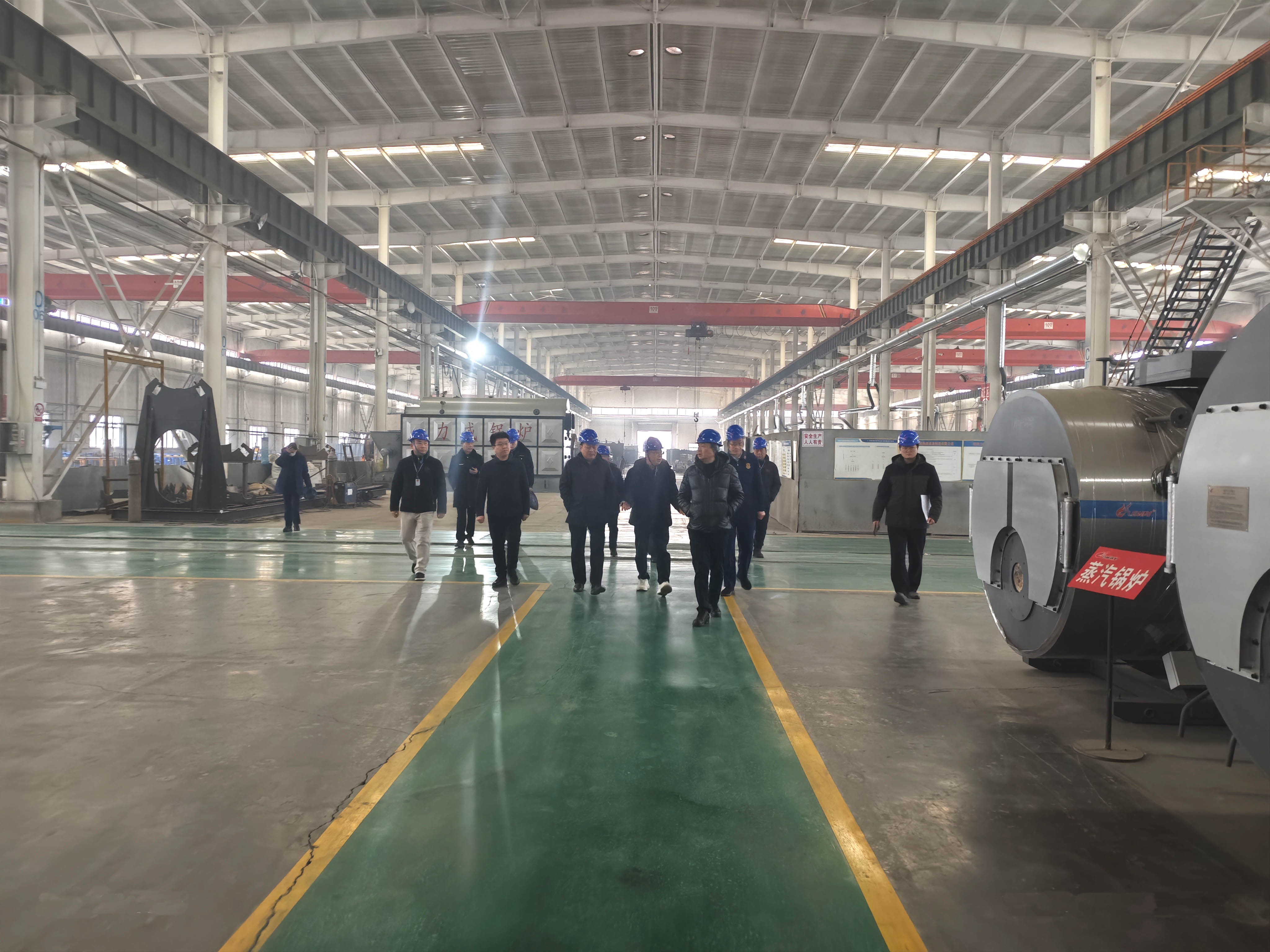 武陟縣人大、市場監管局考察力威鍋爐廠！